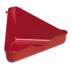 Ferplast Hoektoilet Fretten L 370 - Dierenverblijf - 27x27x17 cm Assorti