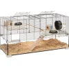 Ferplast Knaagdierenkooi Karat 120 - Dierenverblijf - 118.5x50.5x61.5 cm Zwart Transparant