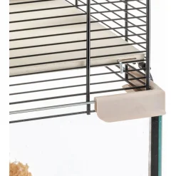 Ferplast Knaagdierenkooi Karat 120 - Dierenverblijf - 118.5x50.5x61.5 cm Zwart Transparant