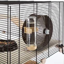 Ferplast Knaagdierenkooi Karat 60 Zwart&Transparant - Dierenverblijf