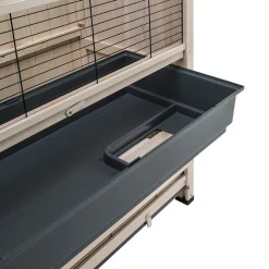 Ferplast Konijnenhok Cottage - Dierenverblijf - 108x59x102.5 cm White Wash