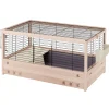 Ferplast Konijnenkooi Arena 100 - Dierenverblijf - 100x62.5x51 cm Houtkleur