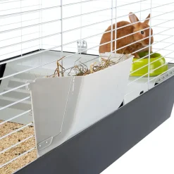 Ferplast Konijnenkooi Casita 120 - Dierenverblijf - 119x58x61 cm Zwart Wit