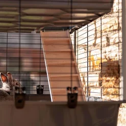 Ferplast Konijnenkooi Rabbit 100 Dubbel - Dierenverblijf - 95x57x93.5 cm Grijs