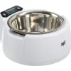 Ferplast Optima Voerbak Met Weegschaal - Hondenvoerbak - 24.5x25.5x12.5 cm Wit