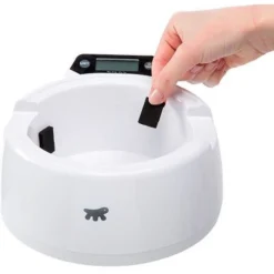 Ferplast Optima Voerbak Met Weegschaal - Hondenvoerbak - 24.5x25.5x12.5 cm Wit