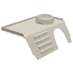 Ferplast Plateau Pub 3244 Met Voerbak - Dierenverblijf - 50x35x16 cm Grijs
