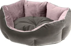 Ferplast Queen 50 Bedding Pink&Grijs - Kattenmand