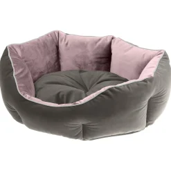 Ferplast Queen 50 Bedding Pink&Grijs - Kattenmand