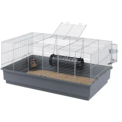Ferplast Rattenkooi Mary - Dierenverblijf - 80x50x37.5 cm Grijs