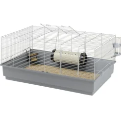 Ferplast Rattenkooi Mary - Dierenverblijf - 80x50x37.5 cm Grijs
