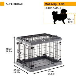 Ferplast Superior Hondenbench Grijs - Bench