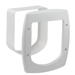 Ferplast Tunnelbuis Swing Microchip - Kattenluik - 22.5x16.2x25.2 cm Wit