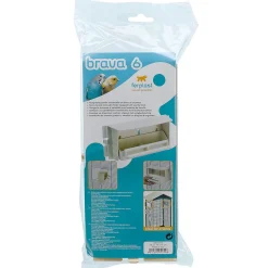 Ferplast Voerbak Brava 6 - Vogel - Voerbak- Drinkbak - 28.5x10x13 cm Beige