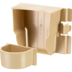 Ferplast Voerbak Brava 4 - Vogel - Voerbak- Drinkbak - 16.5x9.5x14 cm Assorti