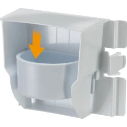 Ferplast Voerbak Brava 4 - Vogel - Voerbak- Drinkbak - 16.5x9.5x14 cm Assorti