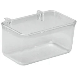 Ferplast Voerbakje Fpi 4510 - Vogel - Voerbak- Drinkbak - 10.3x6.8x5.1 cm Transparant