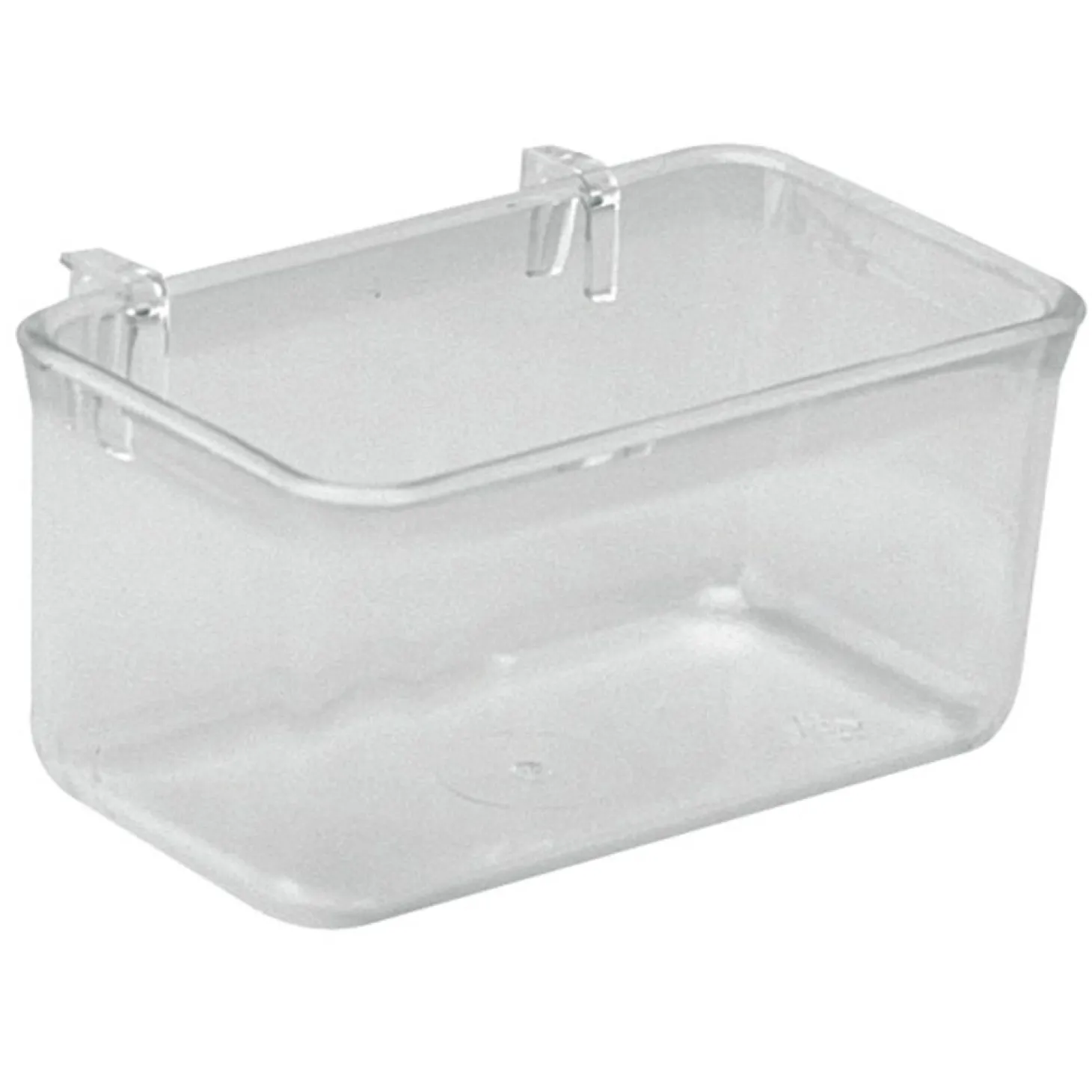 Ferplast Voerbakje Fpi 4510 - Vogel - Voerbak- Drinkbak - 10.3x6.8x5.1 cm Transparant