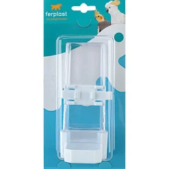 Ferplast Voerfontein Silverspecial 4560 - Vogel - Voerbak- Drinkbak - 7.3x8x15.1 cm Assorti