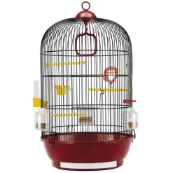 Ferplast Vogelkooi Diva Slov - Vogelverblijven - 40x63.5 cm Zwart Bordeaux