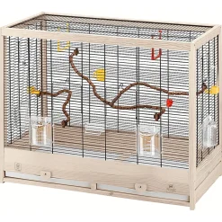 Ferplast Vogelkooi Giulietta 6 - Vogelverblijven - 81x41x64 cm Houtkleur