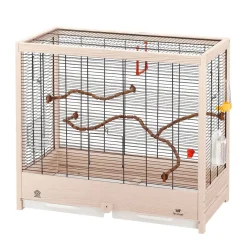 Ferplast Vogelkooi Giulietta 5 - Vogelverblijven - 69x34.5x58 cm White Wash Hout