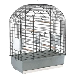 Ferplast Vogelkooi Viola - Vogelverblijven - 59x33x80 cm Grijs Wit