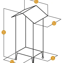 Ferplast Voliere Hemmy - Vogelverblijven - 84.5x65.5x165 cm Wit