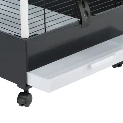 Ferplast Voliere Nota - Vogelverblijven - 76.5x57x161.5 cm Zwart Wit