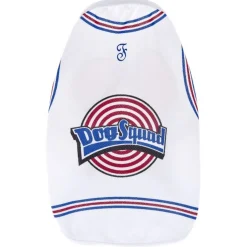 Ferribiella Basket Jam T-Shirt - Hondenkleding - 25 cm Wit