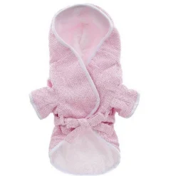 Ferribiella Bath Robe - Hondenbadjas - Roze S