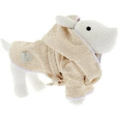 Ferribiella Bath Robe - Hondenbadjas - Beige S