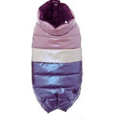 Ferribiella Bizarre Waterproof Down Jacket - Hondenkleding - 33 cm Pink Wit Paars