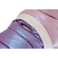 Ferribiella Bizarre Waterproof Down Jacket - Hondenkleding - 33 cm Pink Wit Paars