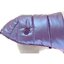 Ferribiella Bizarre Waterproof Down Jacket - Hondenkleding - 36 cm Pink Wit Paars