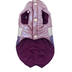 Ferribiella Bizarre Waterproof Down Jacket - Hondenkleding - 27 cm Pink Wit Paars