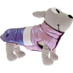 Ferribiella Bizarre Waterproof Down Jacket - Hondenkleding - 27 cm Pink Wit Paars