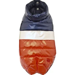 Ferribiella Bizarre Waterproof Down Jacket - Hondenkleding - 30 cm Rood Wit Blauw