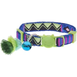 Ferribiella Bohemian Cat Collar - Kattenhalsband - Groen 20-30 Cm