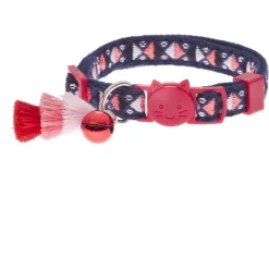 Ferribiella Bohemian Cat Collar - Kattenhalsband - Rood 20-30 Cm