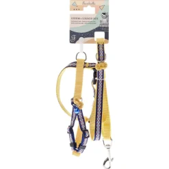 Ferribiella Cat Leash+harness Set - Kattenharnas - Geel M