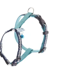 Ferribiella Cat Leash+harness Set - Kattenharnas - Lichtblauw M