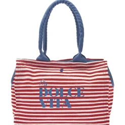 Ferribiella Dolcevita Draagtas - Hondendraagtas - 40x30x20 cm Rood Wit