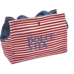 Ferribiella Dolcevita Draagtas - Hondendraagtas - 40x30x20 cm Rood Wit