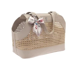 Ferribiella Musa Dog Draagtas - Hondendraagtas - 40x30x20 cm Beige