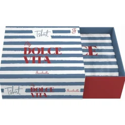 Ferribiella My Dolce Vita T-Shirt - Hondenkleding - 30 cm Blauw Wit