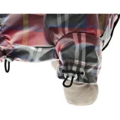 Ferribiella Rain Coat Favola Tartan - Hondenkleding - 40 cm Rood Ruit