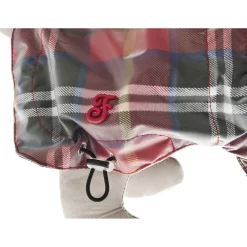 Ferribiella Rain Coat Favola Tartan - Hondenkleding - 40 cm Rood Ruit