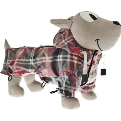 Ferribiella Rain Coat Favola Tartan - Hondenkleding - 40 cm Rood Ruit
