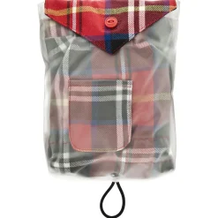 Ferribiella Rain Coat Favola Tartan - Hondenkleding - 25 cm Rood Ruit